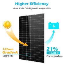 Load image into Gallery viewer, 450/ 550 Watt Monocrystalline PERC Solar Panel UL 61730 CEC Listed
