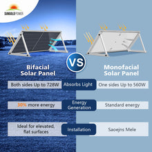 Load image into Gallery viewer, 560 Watt Bifacial PERC Solar Panel