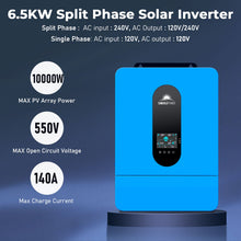 Load image into Gallery viewer, 6.5KW 48V Split Phase Solar Inverter SPH6548P