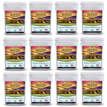 Load image into Gallery viewer, Organic Meal Bucket - 12 Pack -  Emergency Food Survival Kit