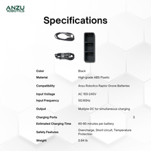 Load image into Gallery viewer, Anzu Robotics Raptor Drone Battery Charging Hub: Rapid Multi-Battery Charging Station