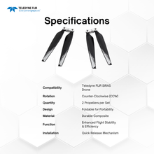 Load image into Gallery viewer, Teledyne FLIR SIRAS Counter-Clockwise Foldable Drone Propeller Set 2-Pack