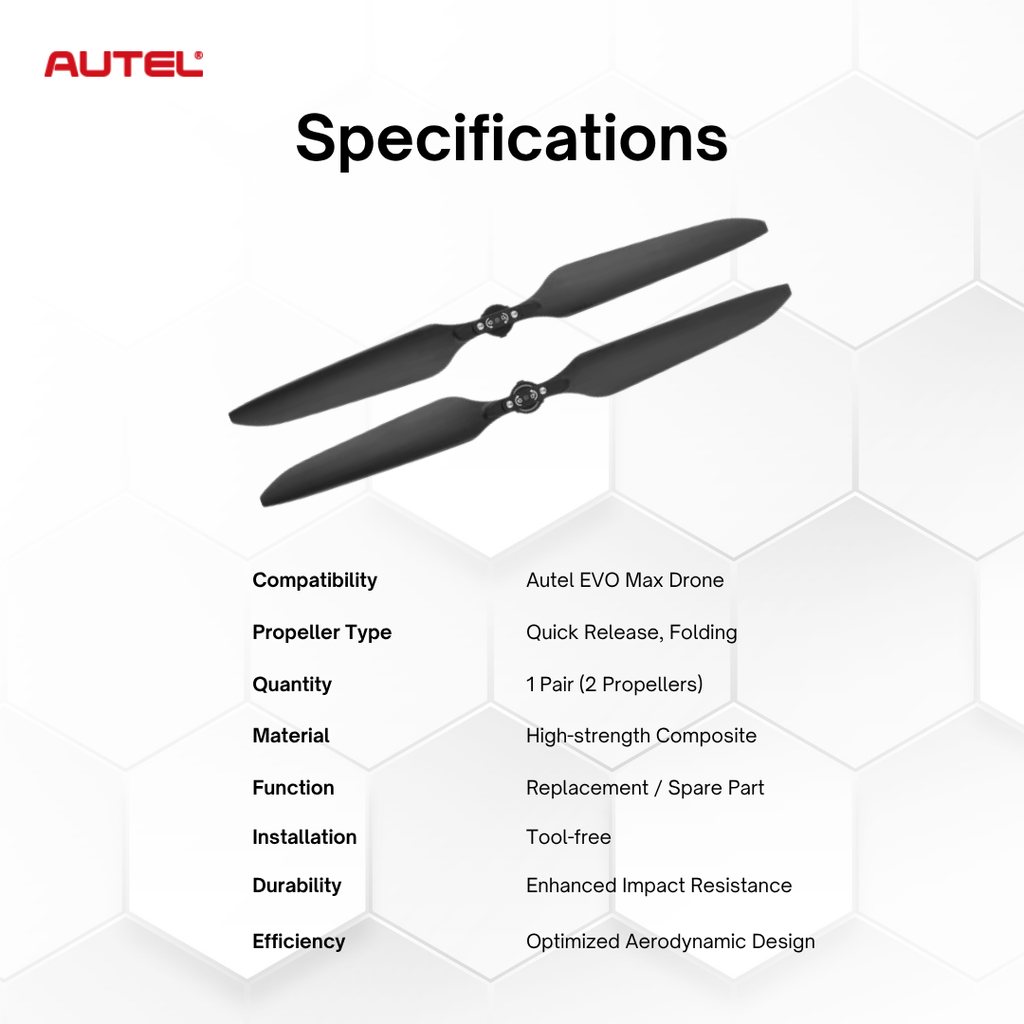 Autel Robotics EVO Max Drone Quick Release Folding Propellers (1 Pair)