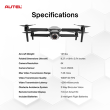Load image into Gallery viewer, Autel EVO Lite 6K Enterprise Drone with 7.9-inch Smart RC Premium Combo