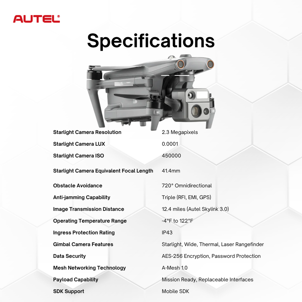 Autel Robotics EVO MAX 4N Starlight Thermal Camera Enterprise Drone Bundle