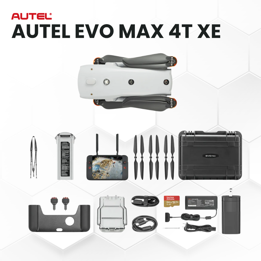 Autel EVO MAX 4T XE Industrial Drone Bundle: Thermal, 4K Zoom, Autonomous Flight, IP43