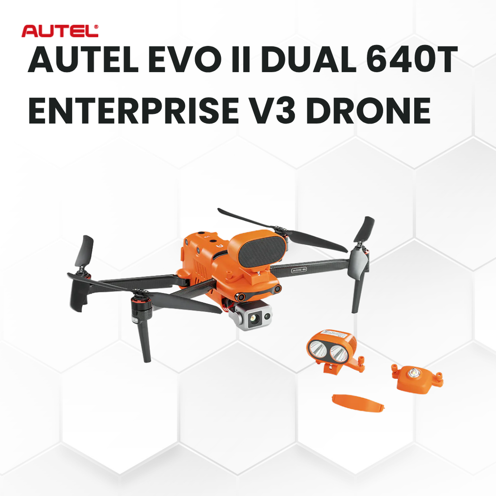 Autel EVO II Dual 640T Enterprise V3 Drone: Thermal, 50MP Visual, Pro Missions