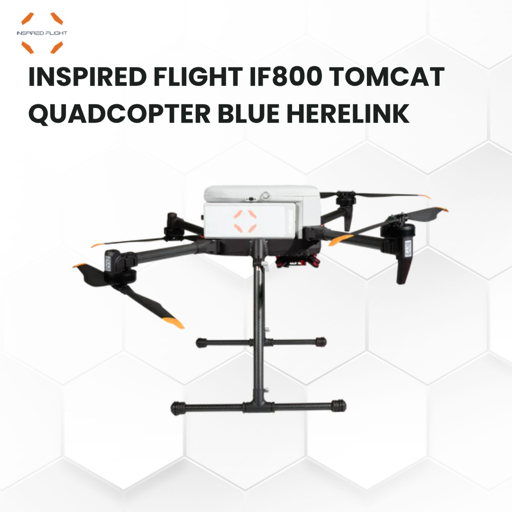 Inspired Flight If800 Tomcat Quadcopter Blue Herelink Ground Control Station
