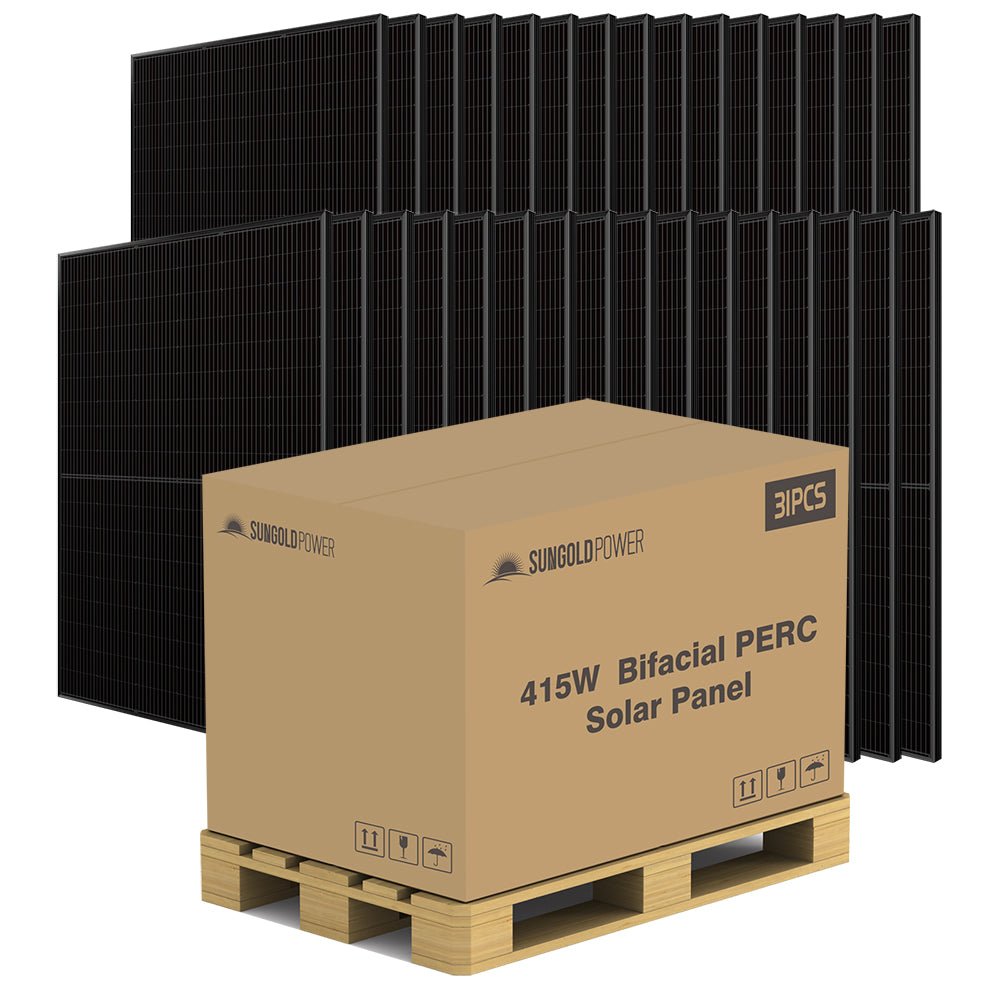 415W Bifacial PERC Solar Panel  | SGP-415-BBS (31 PANELS) UL61730 CEC Listed