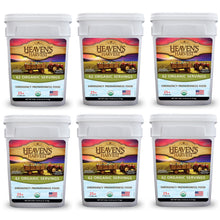 Load image into Gallery viewer, Organic Meal Bucket - 6 Pack -  Emergency Food Survival Kit