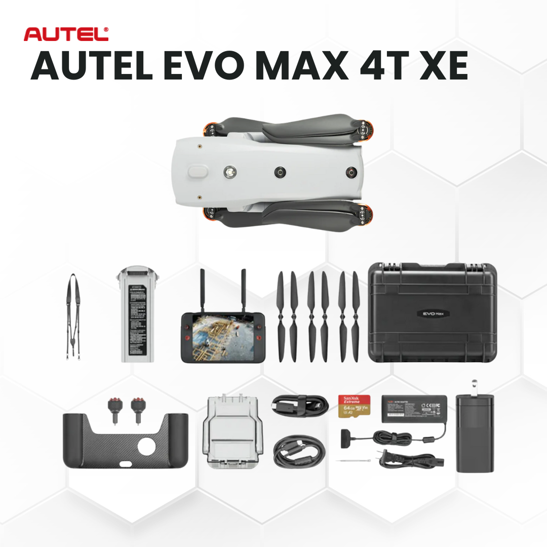 Autel EVO MAX 4T XE Industrial Drone: 4K Thermal Zoom Camera Bundle