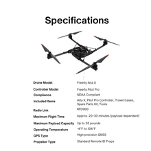 Load image into Gallery viewer, Freefly Alta X Pilot Pro: NDAA Compliant Professional Cinema Drone System