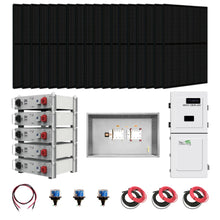 Load image into Gallery viewer, Complete Hybrid Solar Kit - 11.4 kW 120/240V Output + 25.6kWh Midnite Power Lithium Powerwall + More Than 14.4 kW Watts of Solar PV