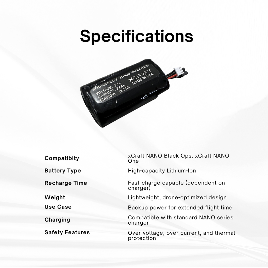 xCraft NANO Extra Battery Packs