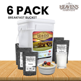 Breakfast Bucket - 6 Pack - Emergency Survival Food Kit