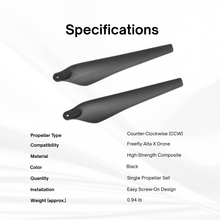 Load image into Gallery viewer, Freefly Alta X CCW Propeller Set – Boost Flight Stability & Performance