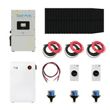 Complete Hybrid Solar Kit - Sol-Ark 15K Hybrid Inverter | 15kW 120/240V Output | 48V 310AH 16.1kWh Midnite Power AllWeather Lithium Battery | 13.5kW+ Solar PV