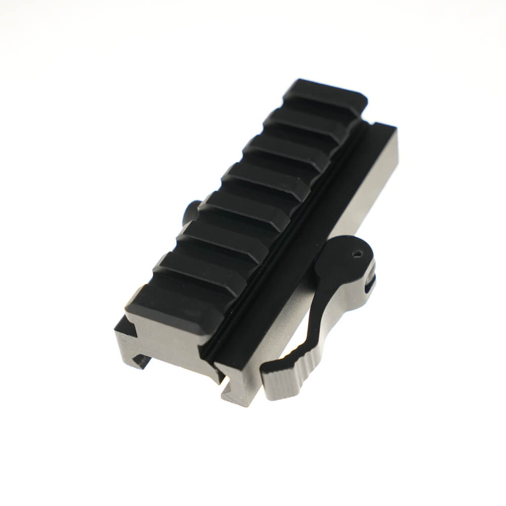 Durable 7-Slot Aluminum Quick-Detach Picatinny Rail Mount for ARC Flamethrower