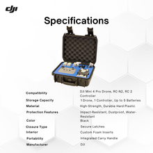 Load image into Gallery viewer, GPC DJI Mini 4 Pro Drone Hard Case - Secure Fly More Combo Storage
