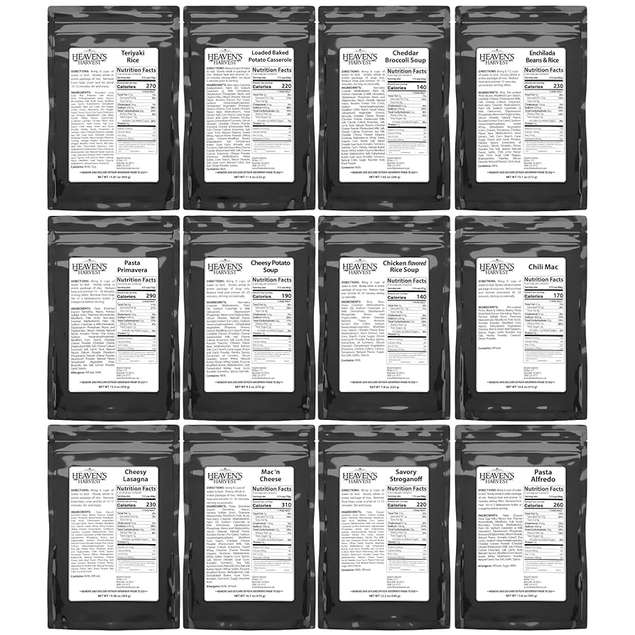 Entrée Bucket  - 3 Pack - Emergency Survival Food Kit