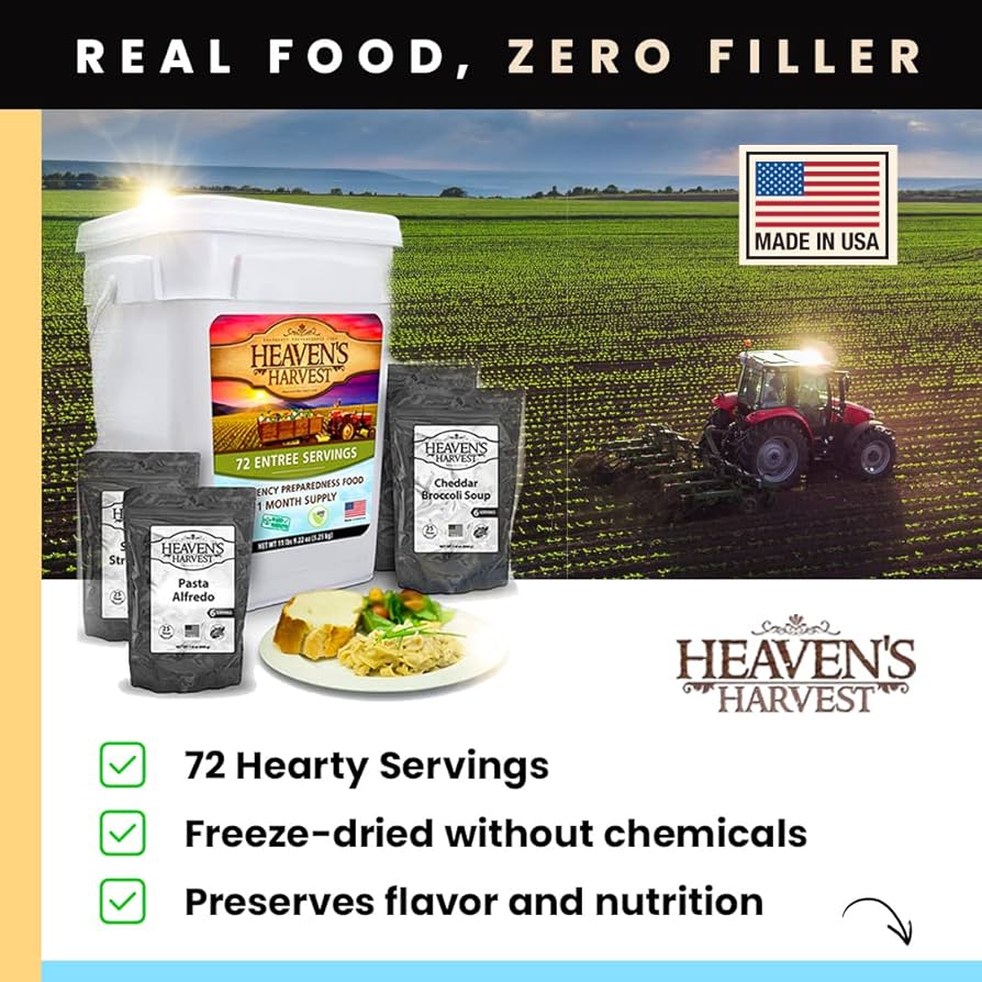 Entrée Bucket  - 3 Pack - Emergency Survival Food Kit