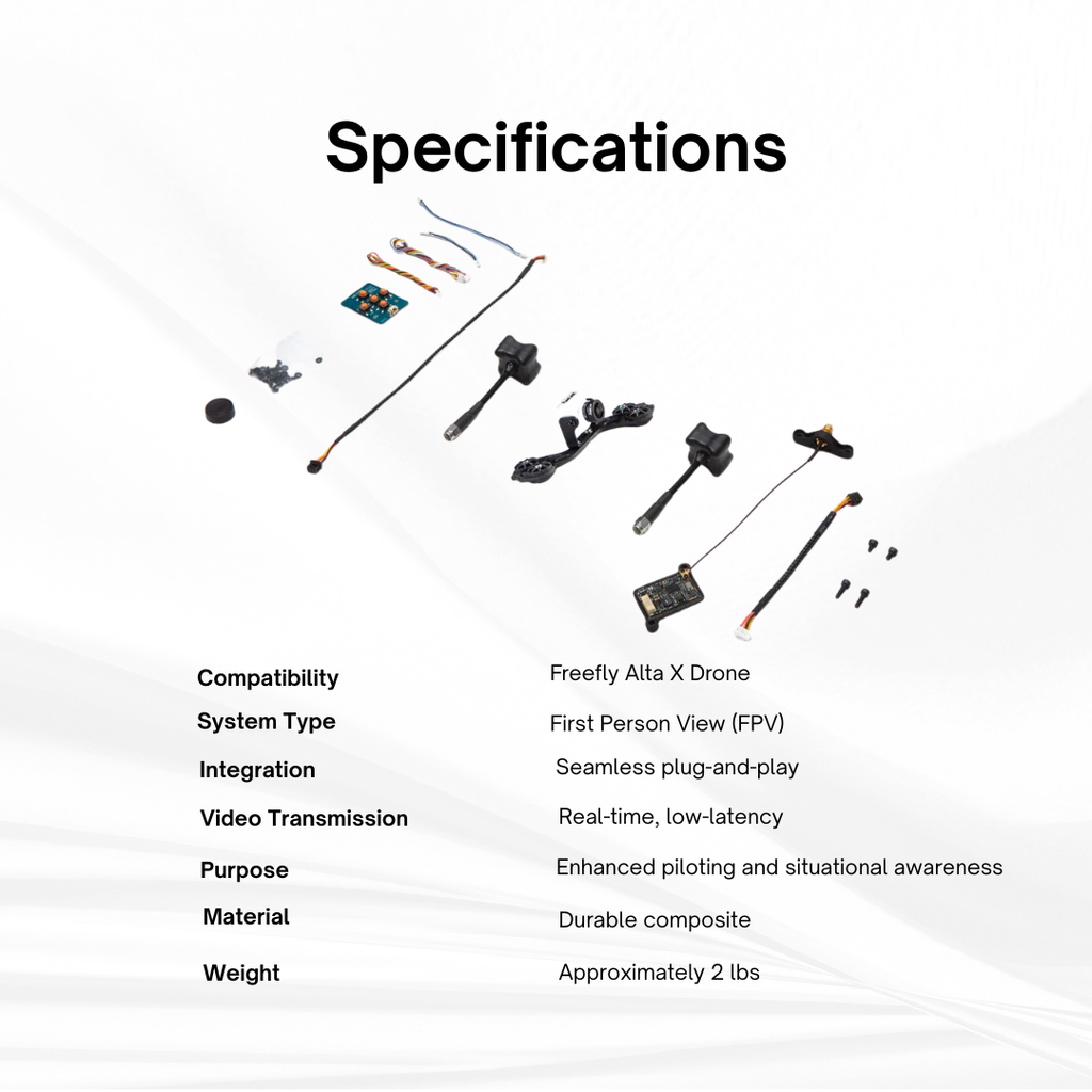 Enhance Alta X Drone with FreeFly FPV System for Immersive Piloting