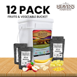 Fruit & Vegetable Bucket - 12 Pack - Emergency Survival Food Kit