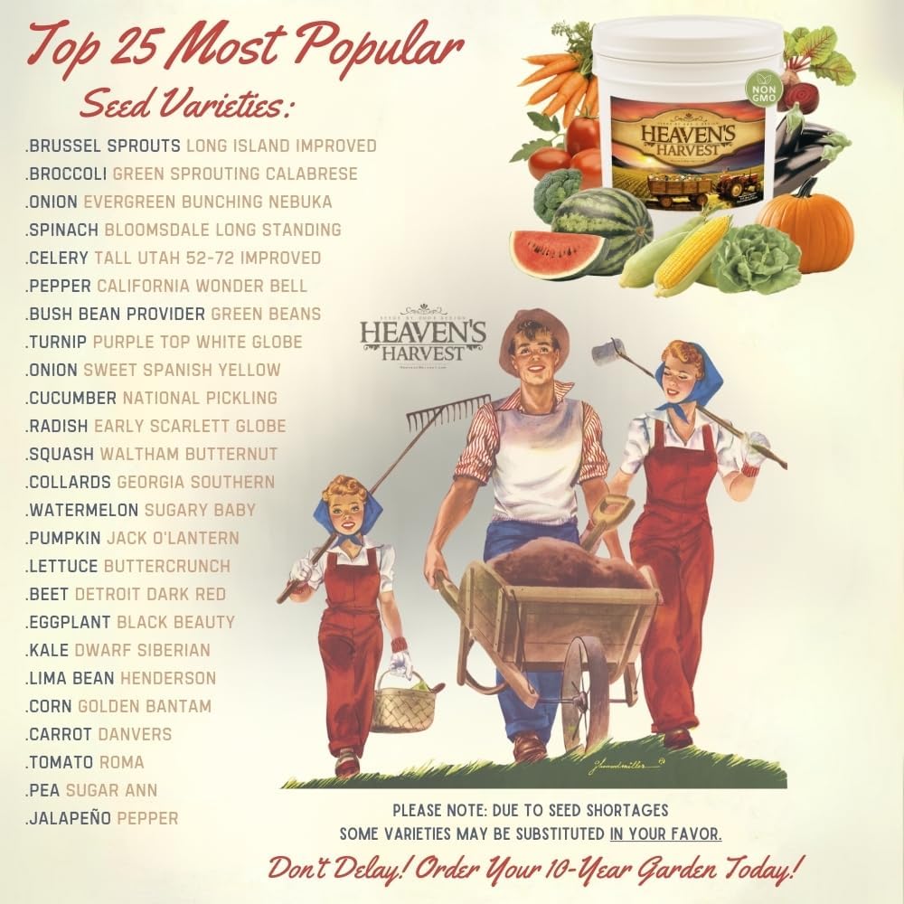 Heirloom Max Seed Kit - 39 Varieties | Premium Survival Seeds