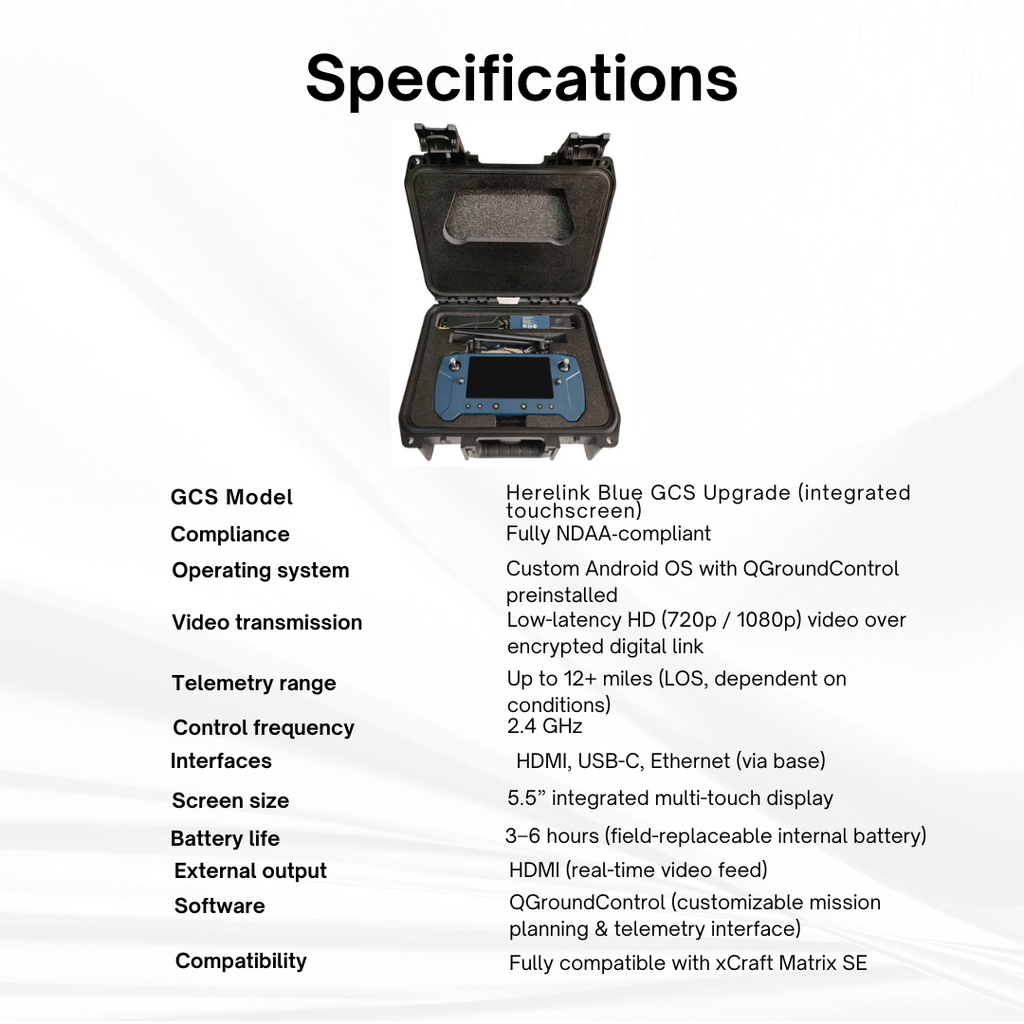 xCraft Herelink Blue GCS Upgrade