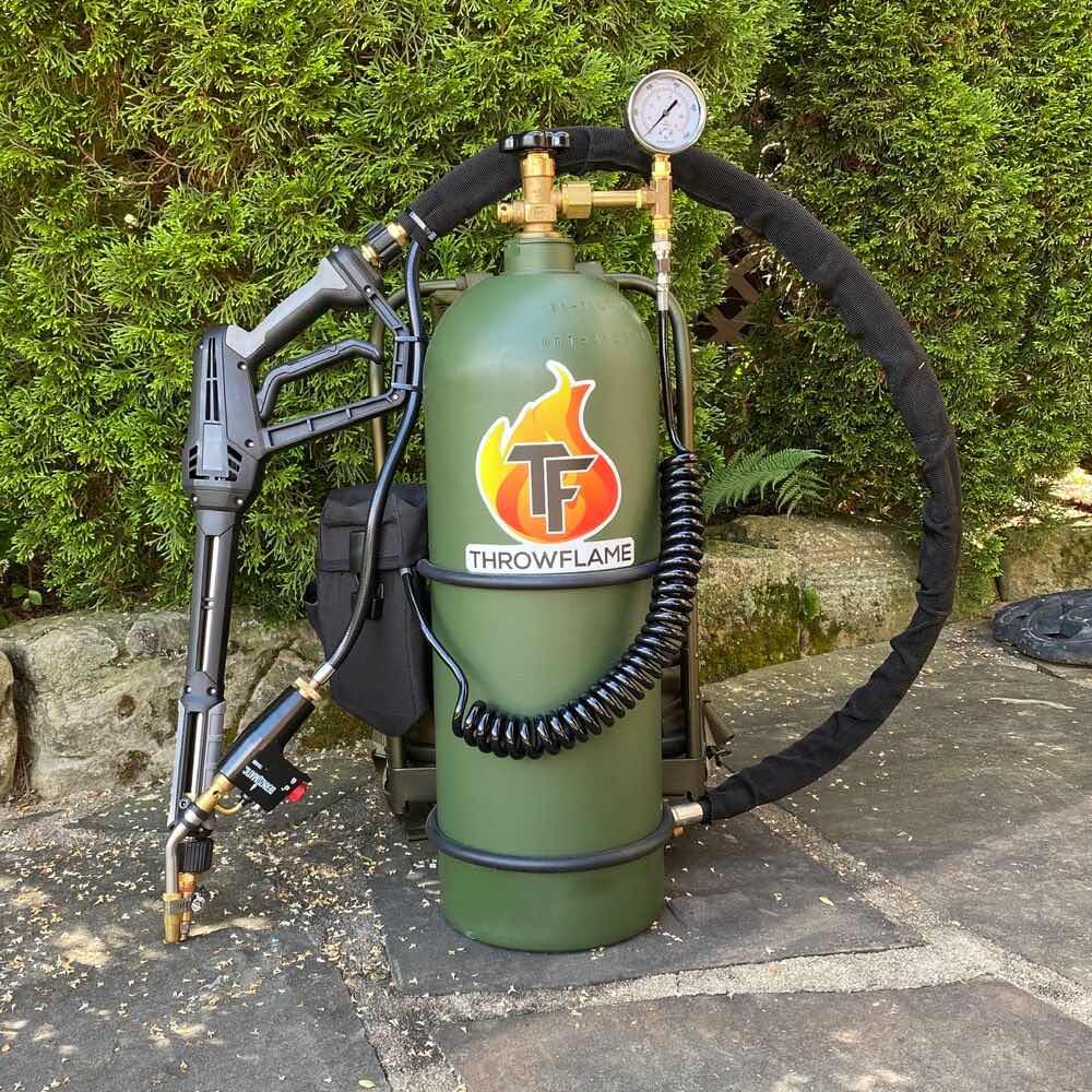 X15 High-Performance Backpack Flamethrower for Land Clearing & Pest Control