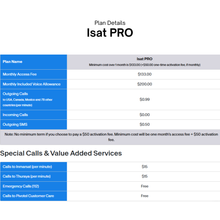 Load image into Gallery viewer, Satellite Phone Plan: Isat PRO