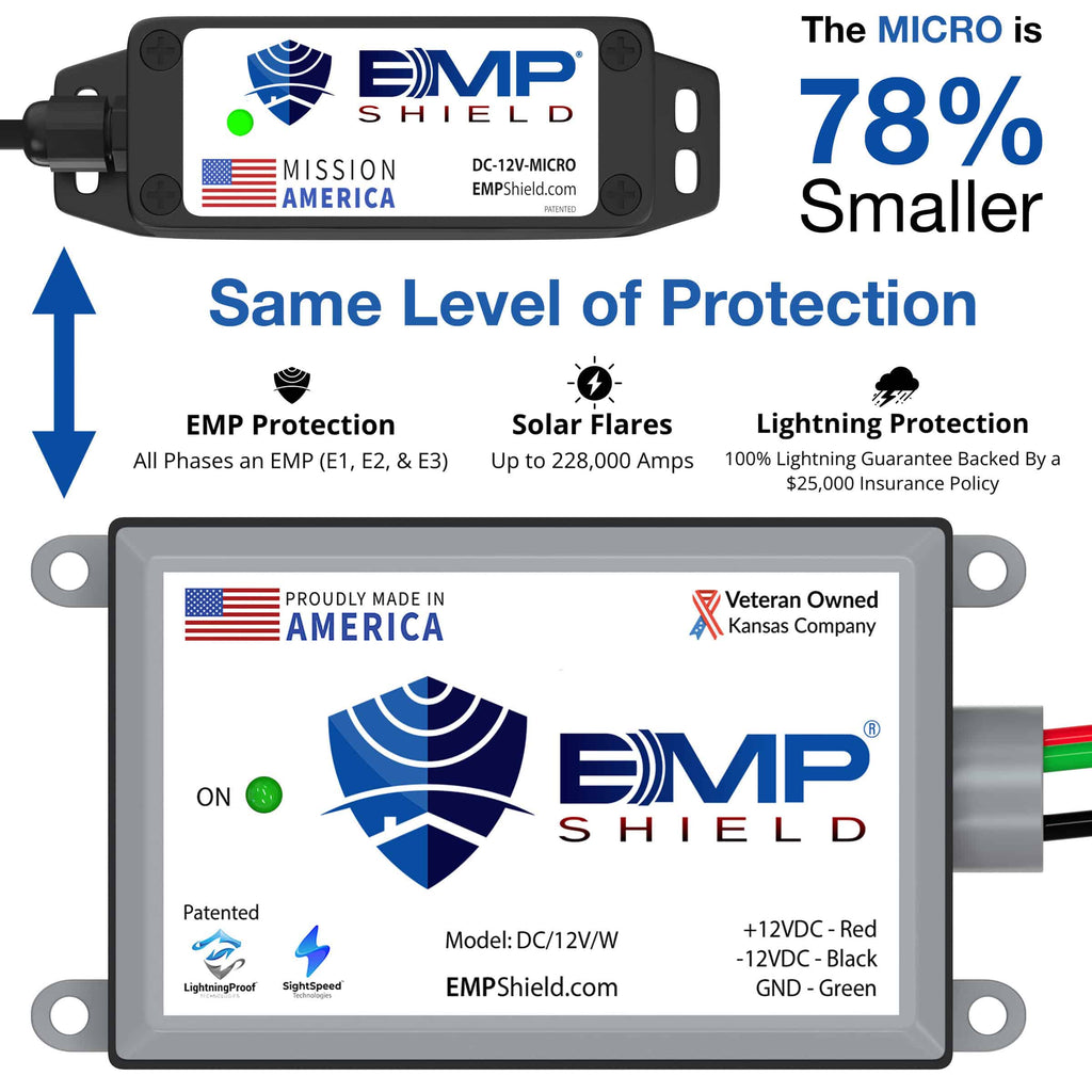 EMP Shield Micro Vehicle EMP Lightning Protection Device - Automotive Surge Protector