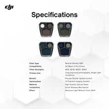 Load image into Gallery viewer, DJI Mavic 3 Pro ND Filters Set (ND8/16/32/64)