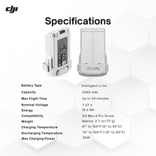 Load image into Gallery viewer, Genuine DJI Mini 4 Pro Intelligent Flight Battery - 34-Minute Extended Flight Time