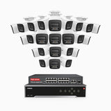 ANNKE H1200 4K 12MP 32-Channel PoE Security System with 24 Cameras