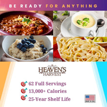 Load image into Gallery viewer, Organic Meal Bucket - 12 Pack -  Emergency Food Survival Kit