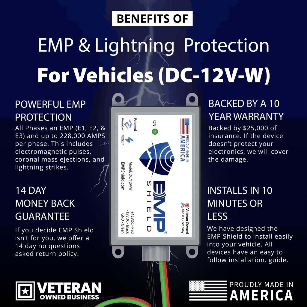 Ultimate Vehicle EMP & Lightning Protection Shield: Military-Tested, 12V, Rapid Defense