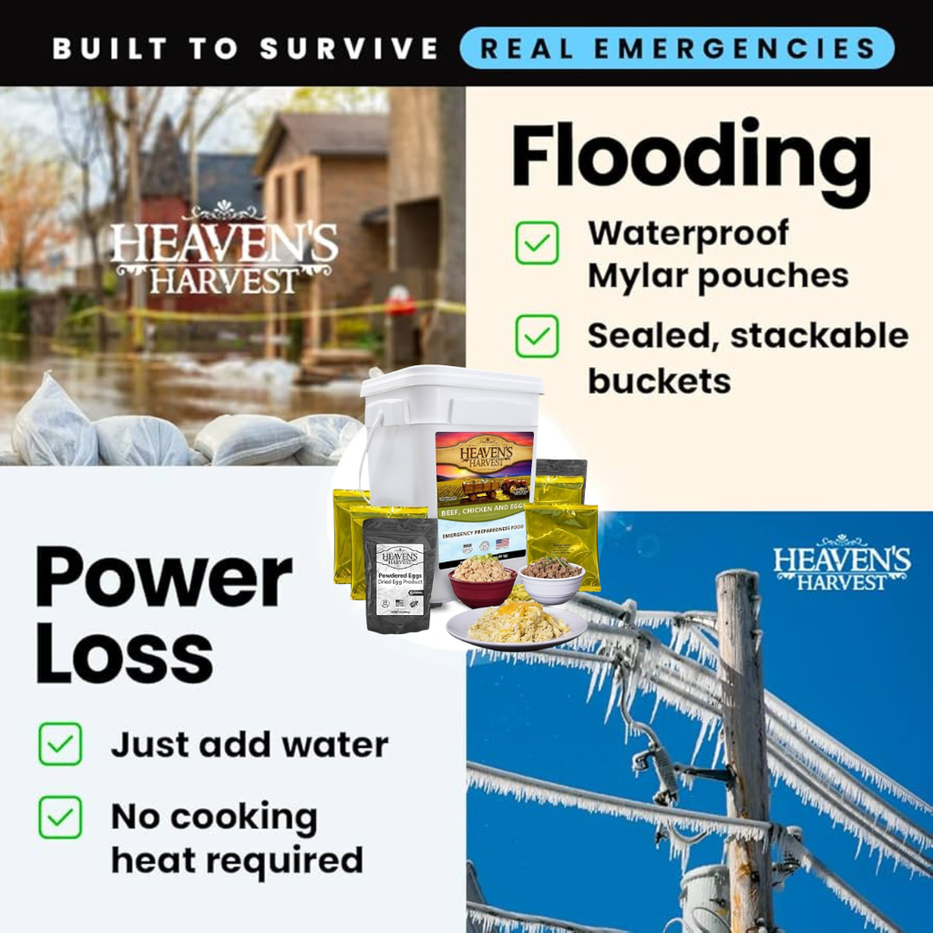 Protein Booster Bucket -  6 Pack - Emergency Survival Food Kit