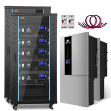 Load image into Gallery viewer, Hybrid Solar Kit 11.4KW 48V Split Phase 51.2 KWH Lithium Battery 36 X 450 Watt Solar Panel  SGH-11N5E