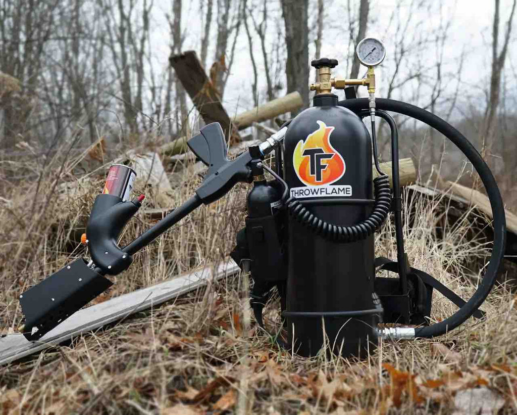 XL18 High-Power Flamethrower System: 110ft Range, Napalm Ready, Lifetime Warranty