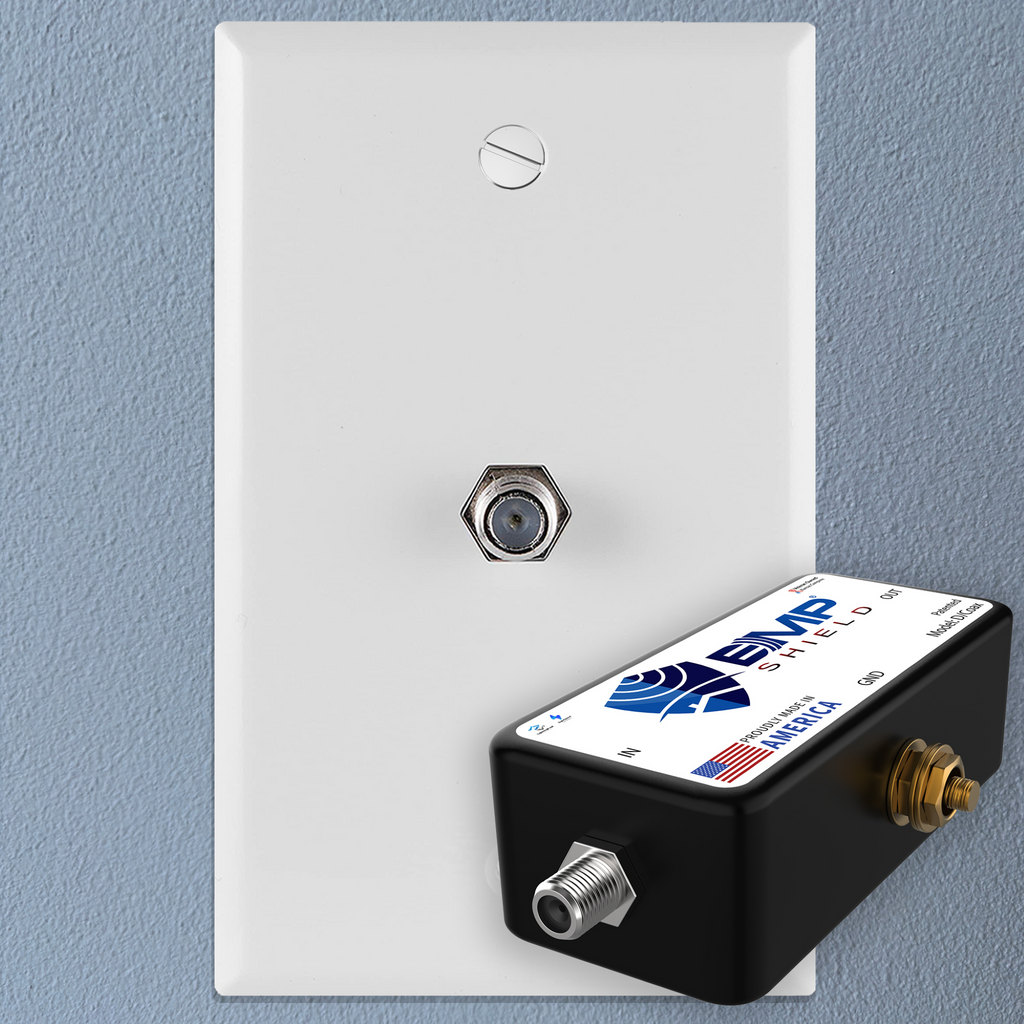 Advanced Coax EMP Shield for Internet Protection - Lightning & Surge Safeguard