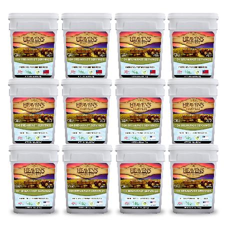 Breakfast Bucket - 12 Pack - Emergency Survival Food Kit