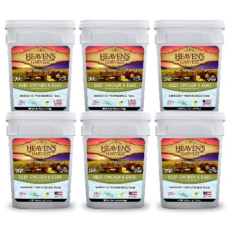 Protein Booster Bucket -  6 Pack - Emergency Survival Food Kit