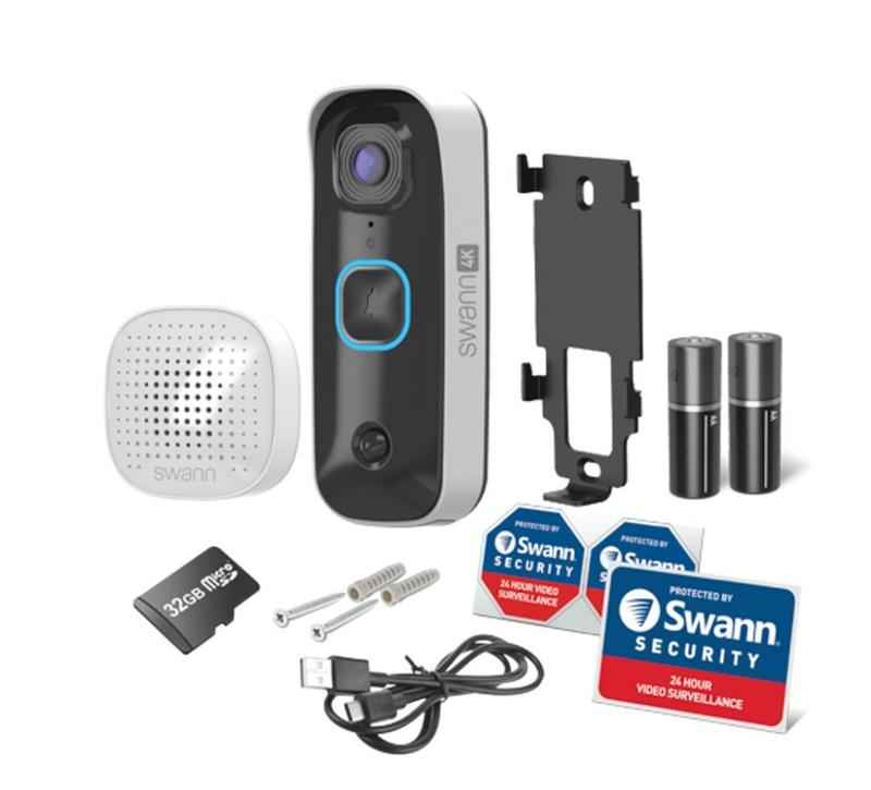 SwannBuddy4K Smart 4K UHD Wireless Video Doorbell with SwannShield AI Voice Assistant