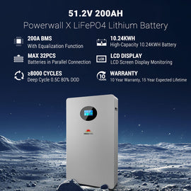 Powerwall X LITHIUM BATTERY 51.2V 200AH SG48200T