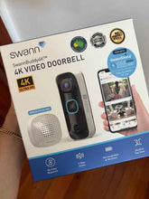 Load image into Gallery viewer, SwannBuddy4K Smart 4K UHD Wireless Video Doorbell with SwannShield AI Voice Assistant