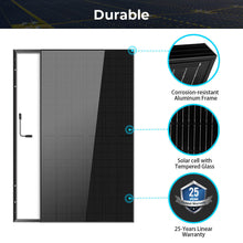 Load image into Gallery viewer, 500W MONO BLACK PERC SOLAR PANEL FULL PALLET (32 PANELS) UL 61730  CEC Listed