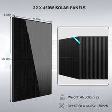 Load image into Gallery viewer, Off Grid Solar Kit 13000W 48VDC 120V/240KWH LiV LifePo4 25.6thium Battery 22 X 450 Watts Solar Panels SGR-13K25E