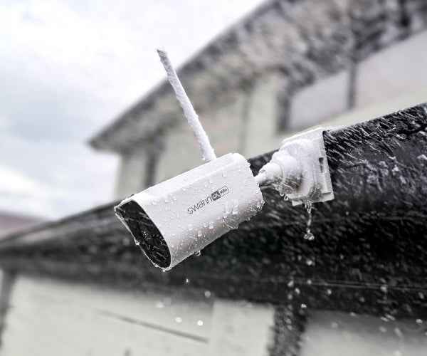 Swann Outdoor No-Drill Gutter Fence Mount for Wire-Free Security Cameras & Solar Panels