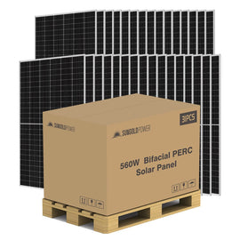 560W Bifacial PERC Solar Panel  | SGP-560-SBD (31 PANELS) UL61730